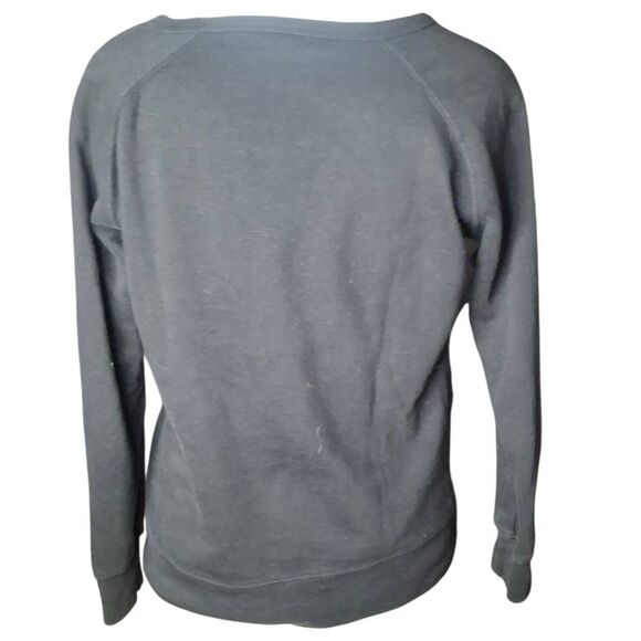 Vintage Surreal Death Moth Crewneck Seeatshirt Black Women's Smakl - Picture 3 of 3